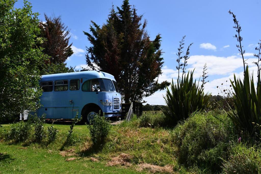 Evi The School Bus At Oromahoe Downs Farm Puketona Buitenkant foto
